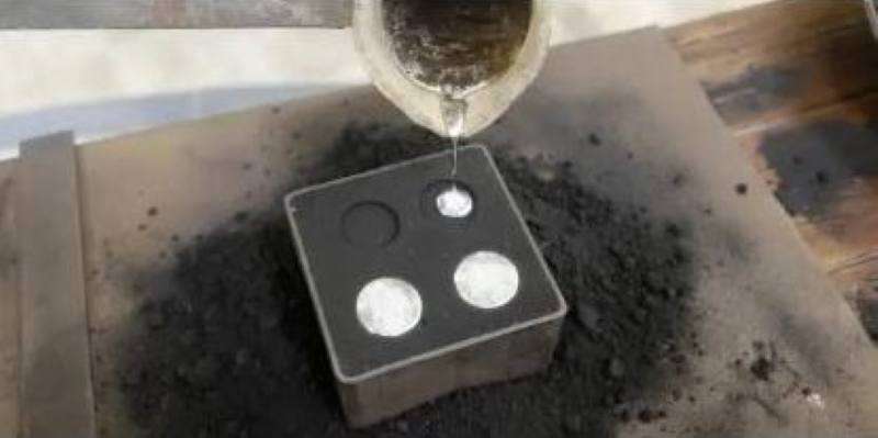 pour or cast gold and silver