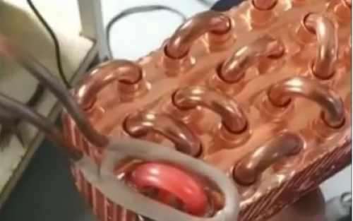 induction brazing copper