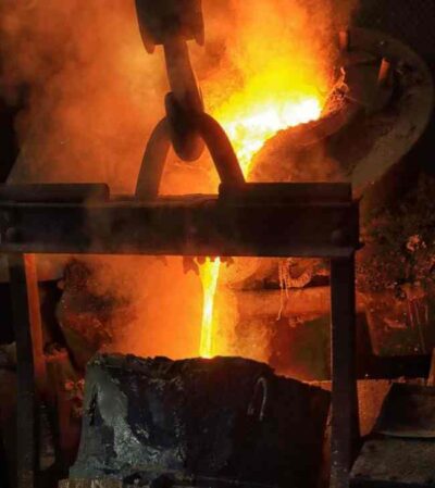 Molten Iron After Induction Melting