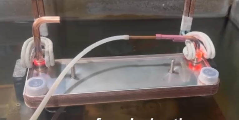 induction brazing of copper tube joints